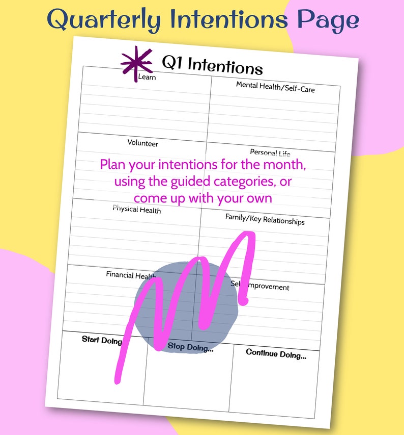 2024 Quarterly Planning and Recap Pages Quarter Ataglance Quarter