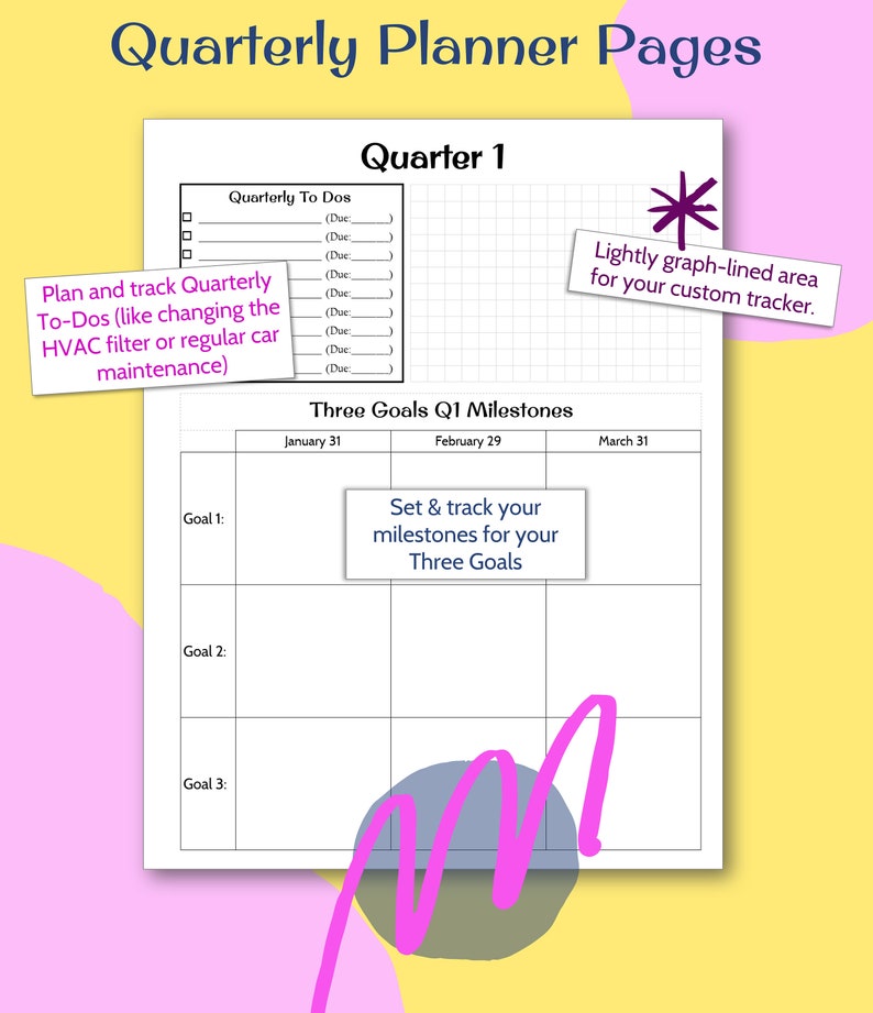 2024 Quarterly Planning and Recap Pages Quarter At-a-glance Quarter ...