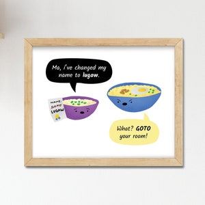 Lugaw e Goto Filipino Pun Joke para impressão e download Arte das Filipinas