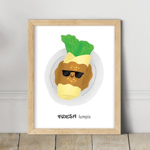 FRESH lumpia Downloadable Printable Art, Cool lumpiang sariwa
