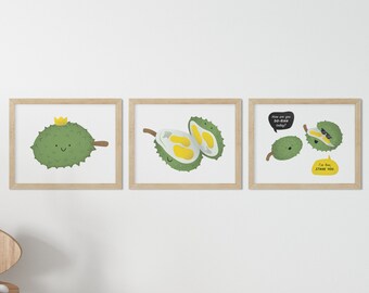 Lámina de durian para guardería: decoración infantil (descarga digital)
