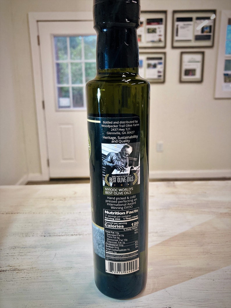 EVOO (1) Flaska 2026 Guldcertifierad Första Press bild 2