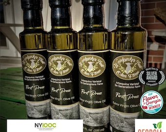 EVOO (4) Flaskor Guldcertifierad Första Press