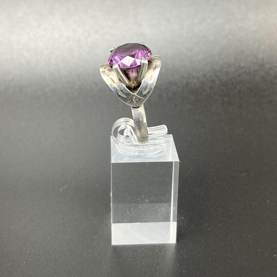 Sterling Ring Size 6.75 Lab Created Color Change … - image 10