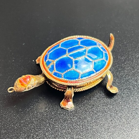 Chinese Export Cloisonne Turtle Pendant - Articul… - image 9