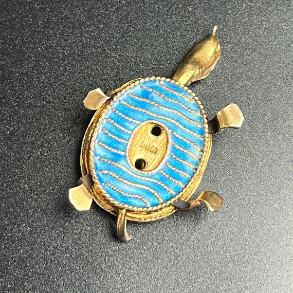 Chinese Export Cloisonne Turtle Pendant - Articul… - image 5