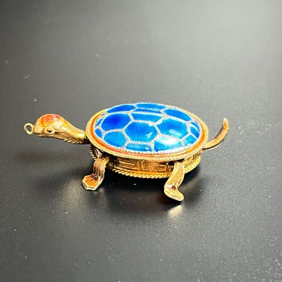 Chinese Export Cloisonne Turtle Pendant - Articul… - image 3