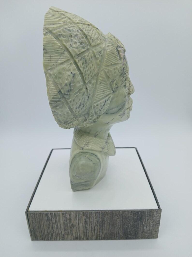 Authentic African Shona Stone Sculpture Titled the Village Princess by