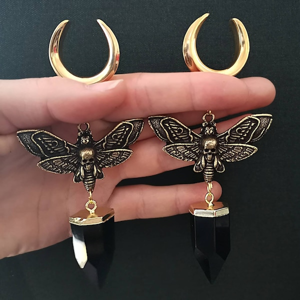 Goldcolored Obsidian Moth Saddle Hangers ab 30 Euro