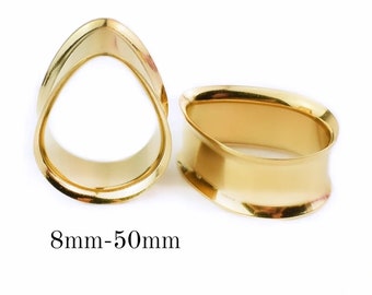 GOLDCOLORED TEARDROP TUNNELS ab 15 Euro