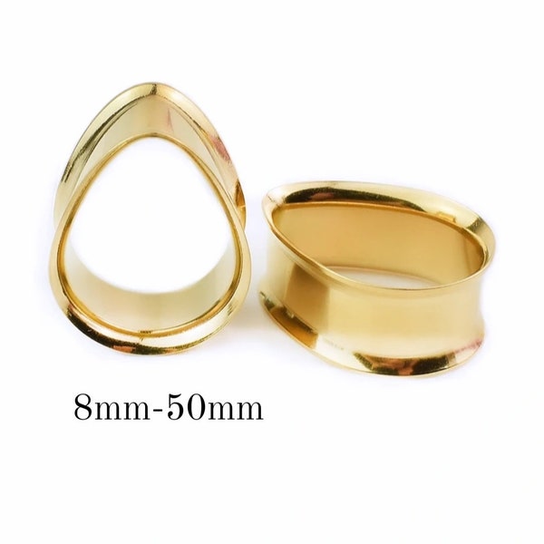 GOLDCOLORED TEARDROP TUNNELS ab 15 Euro