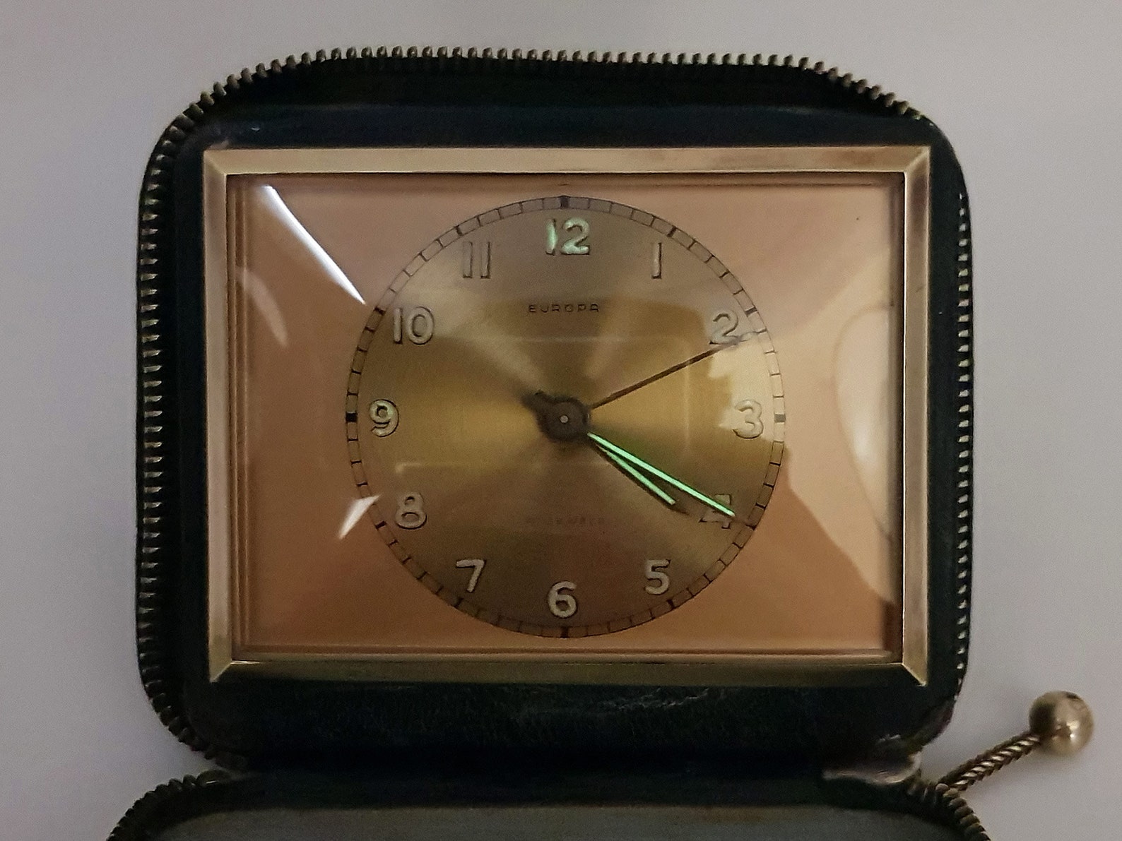 Vintage German EUROPA travel alarm clock pocket desk clock Etsy.de