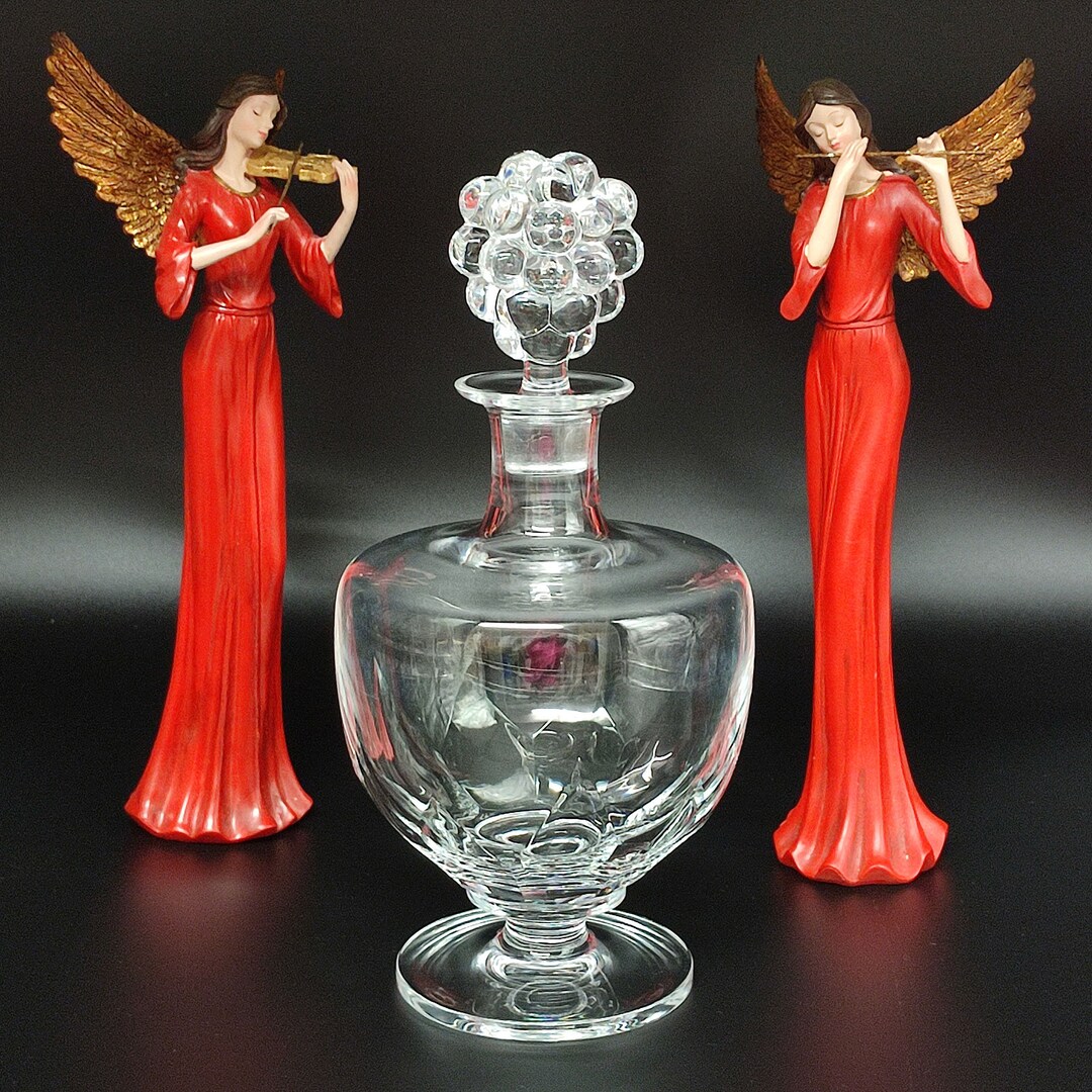 Vintage Lalique Clos Vougeot Crystal Wine Decanter Grape Etsy