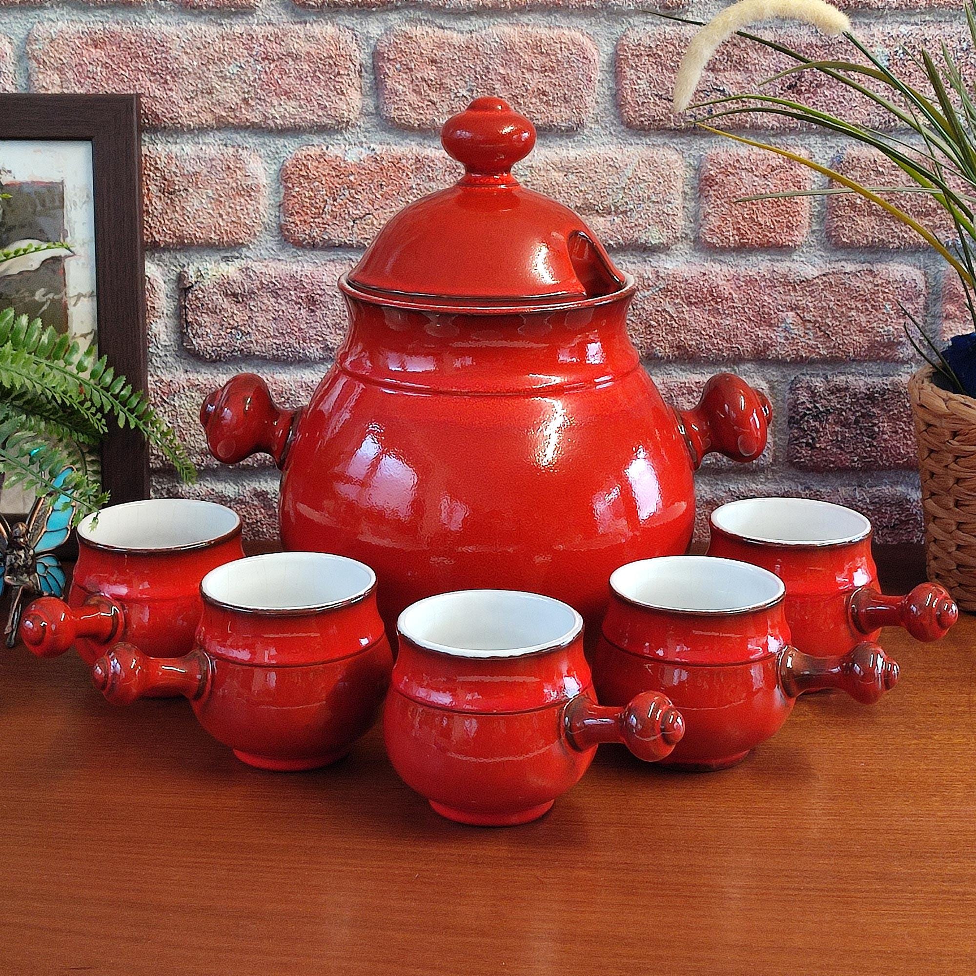 Soupière Bernardaud Flamants roses Blanc/Bleu/Rose/Vert Porcelaine