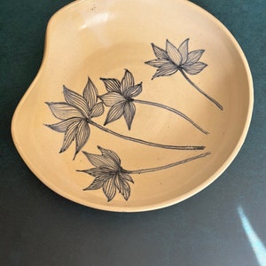 Handmade Ceramic Porcelain Serving Bowl Modern and Artisan Handpainted Floral- Perfect Christmas Gift,Housewarming,Wedding,Anniversary Gift!