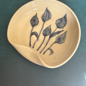 Handmade Ceramic Porcelain Serving Bowl Modern and Artisan Handpainted Floral- Perfect Christmas Gift,Housewarming,Wedding,Anniversary Gift!