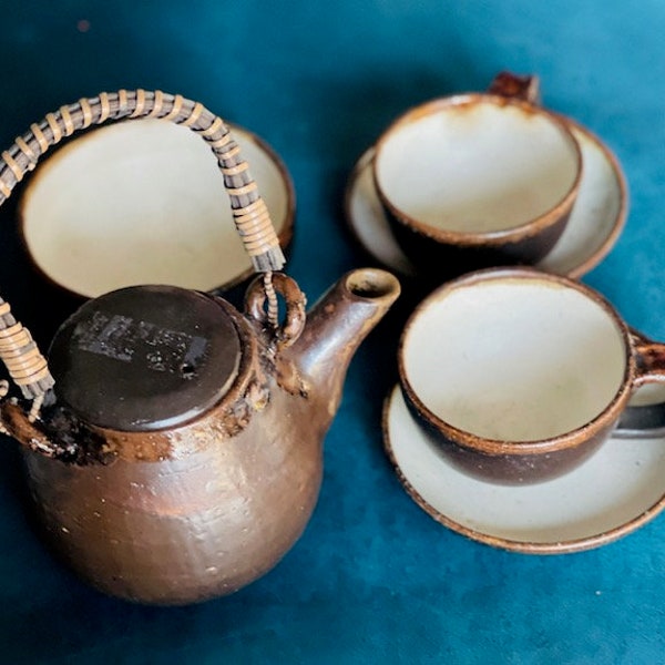 Pottery Tea Set Etsy