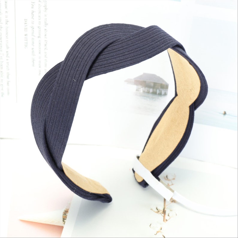 Stripe Cross HairbandSolid Color Hair accessories Etsy