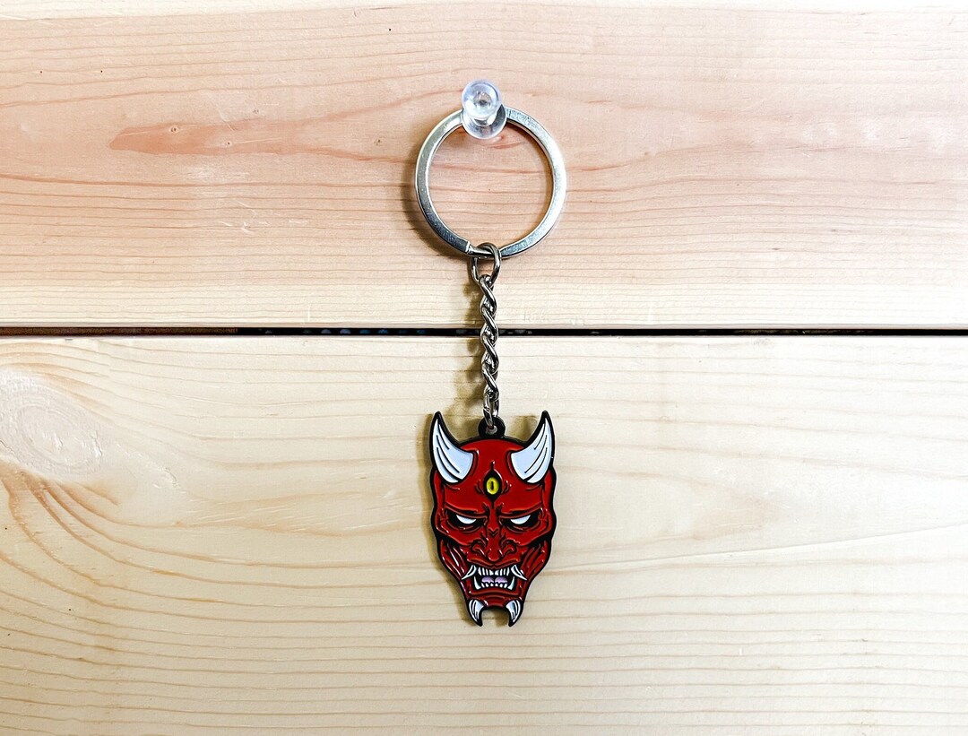 Omini Man Key Chain Oni - Premium Yōkai Demon Keychain - Etsy