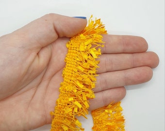 Bright Yellow YYCRAFT 10 Yards Tassel Fringe Trim Ribbon for Curtain Clothes Sewing Craft 
