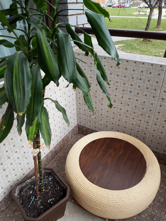 Round Coffee Table With Hidden Storage Space Round Coffee Etsy