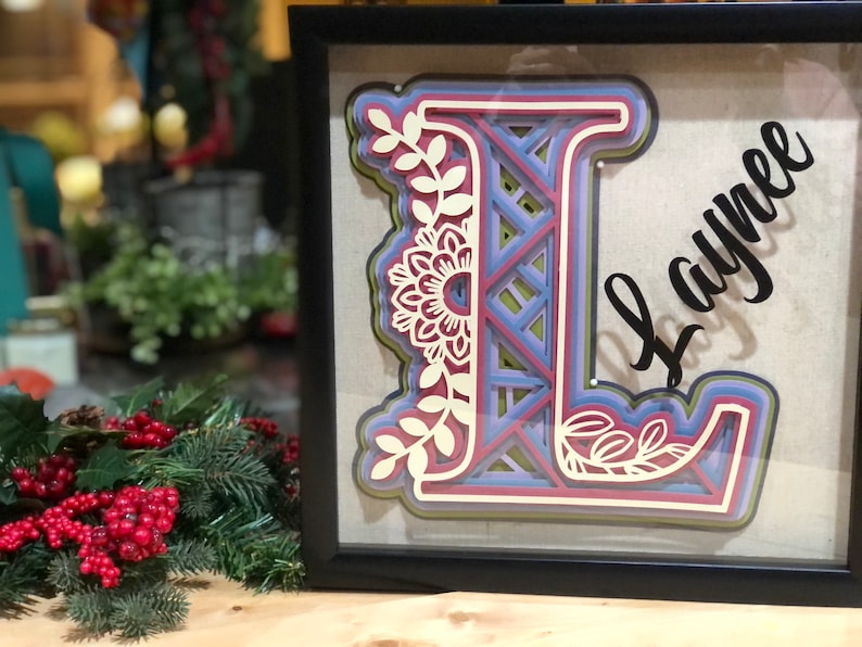 Layered Alphabet Mandala Shadow Box Layered Letter Layered Alphabet Shadow Box Initial Shadow Box Mandala Letter Art Collectibles Mixed Media Collage Vadel Com