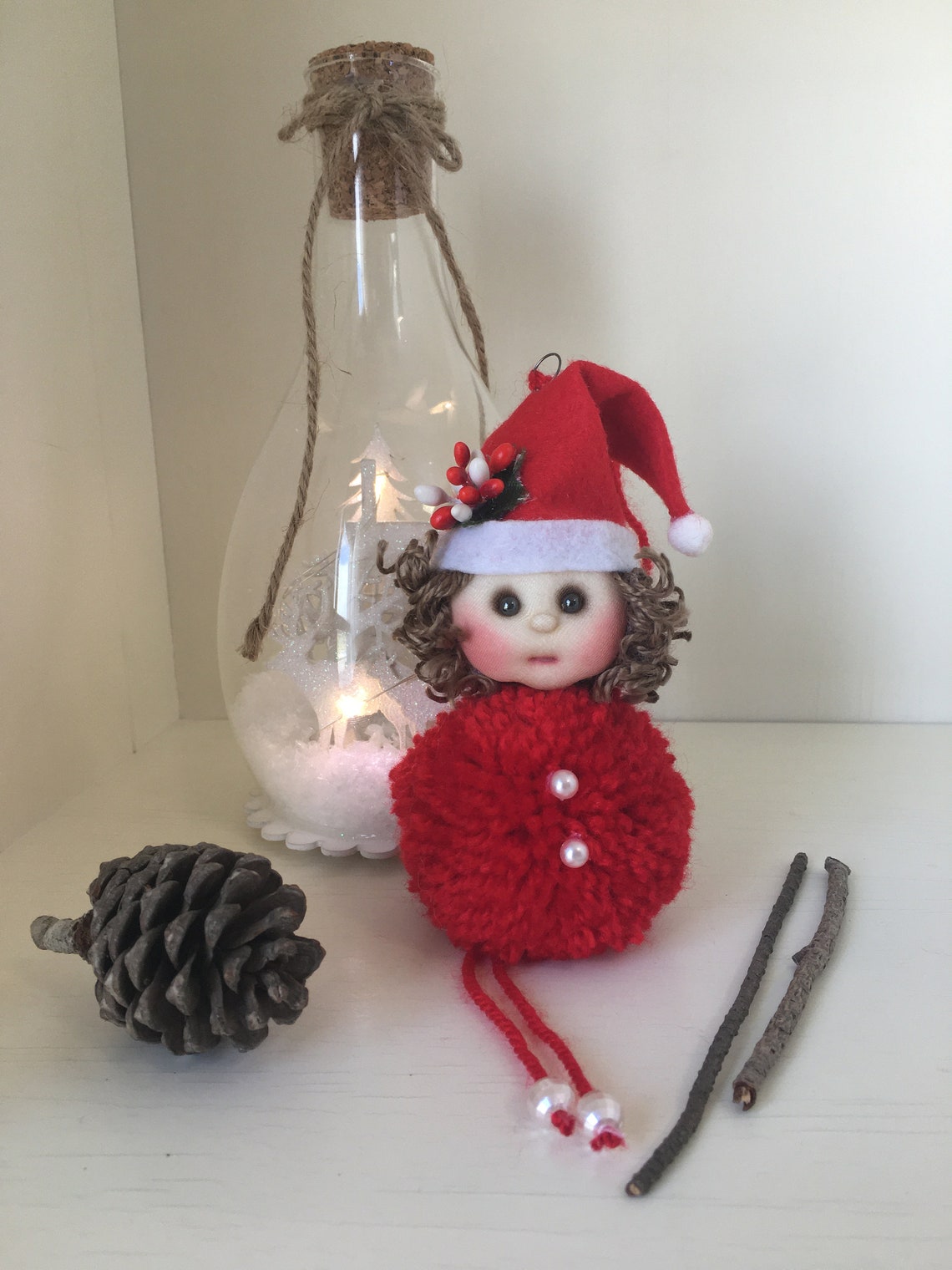 Christmas tree decorations Christmas dolls Christmas Etsy