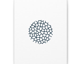 Arte digital del período Voronoi: diseño celular abstracto, archivos descargables (png, SVG y DXF), regalo creativo para el hogar o la oficina, imprimible
