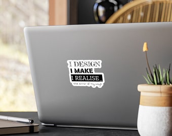 Pegatina de vinilo Error of My Ways: calcomanía divertida para computadora portátil y taller, declaración del fabricante, diseño, hago, me doy cuenta