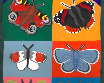 Butterflies A3 Print
