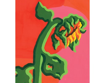 Sunset Sunflower (A4 Print)