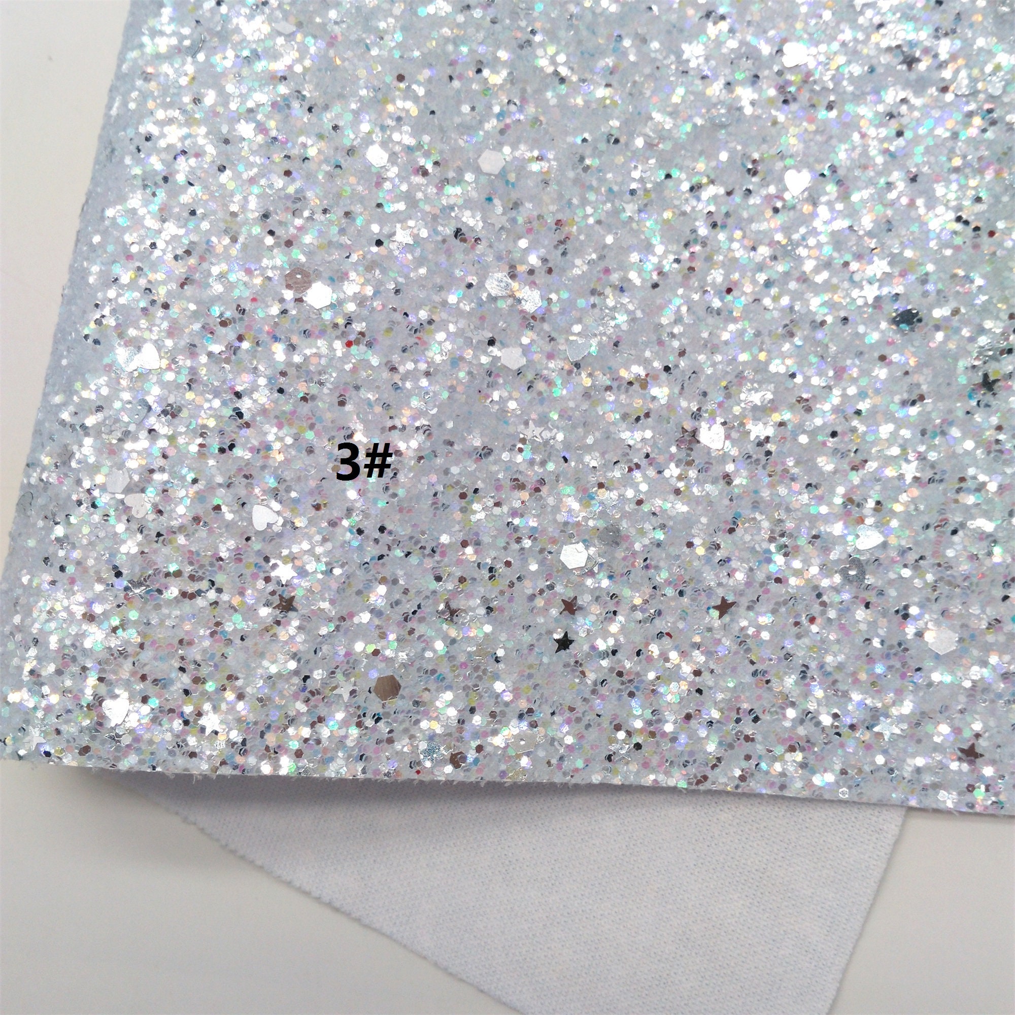 Pastel Colors Chunky Glitter Faux Fabric Etsy