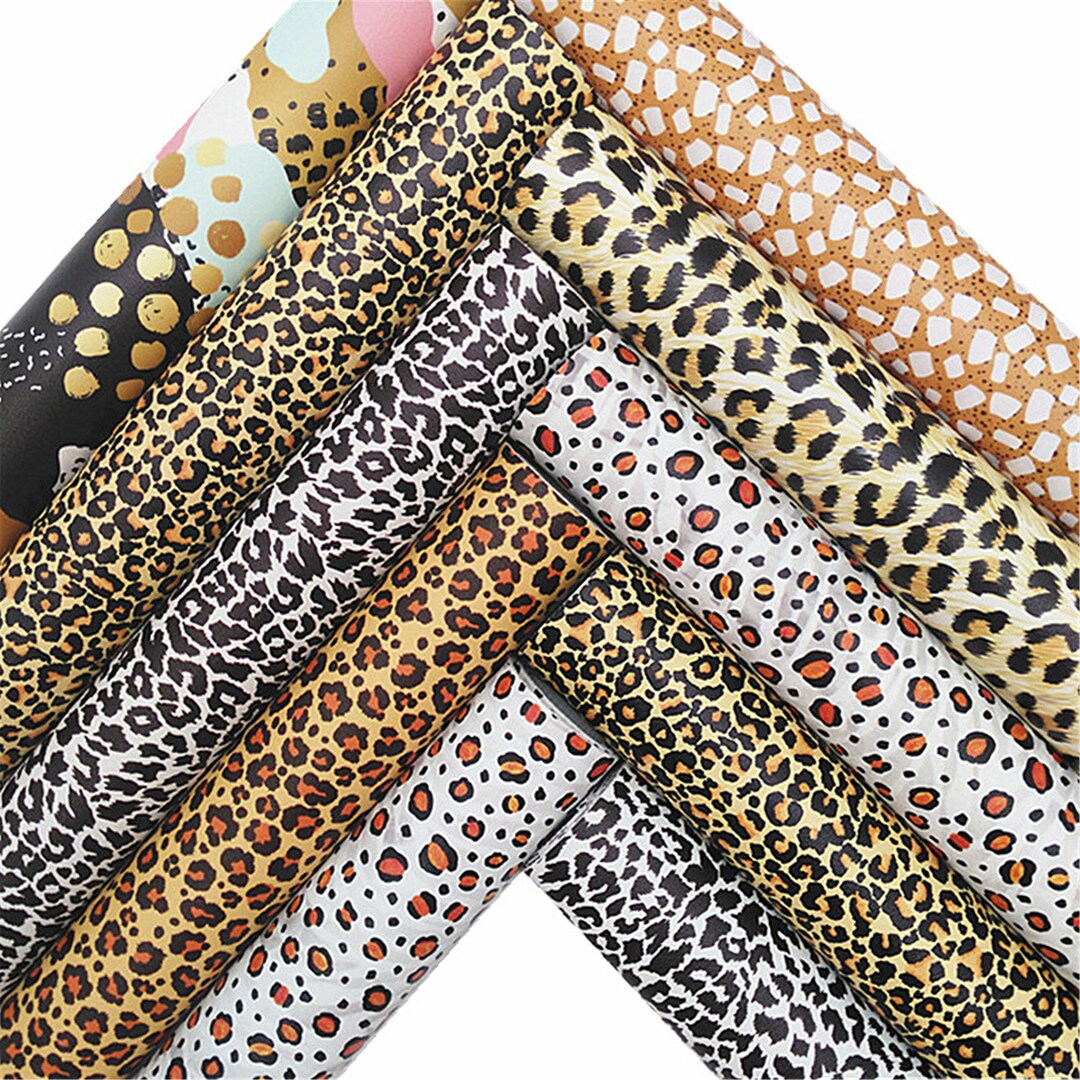 Leopard Print Faux Leather Fabric Sheet With Felt Backing (21x29cm) - Etsy