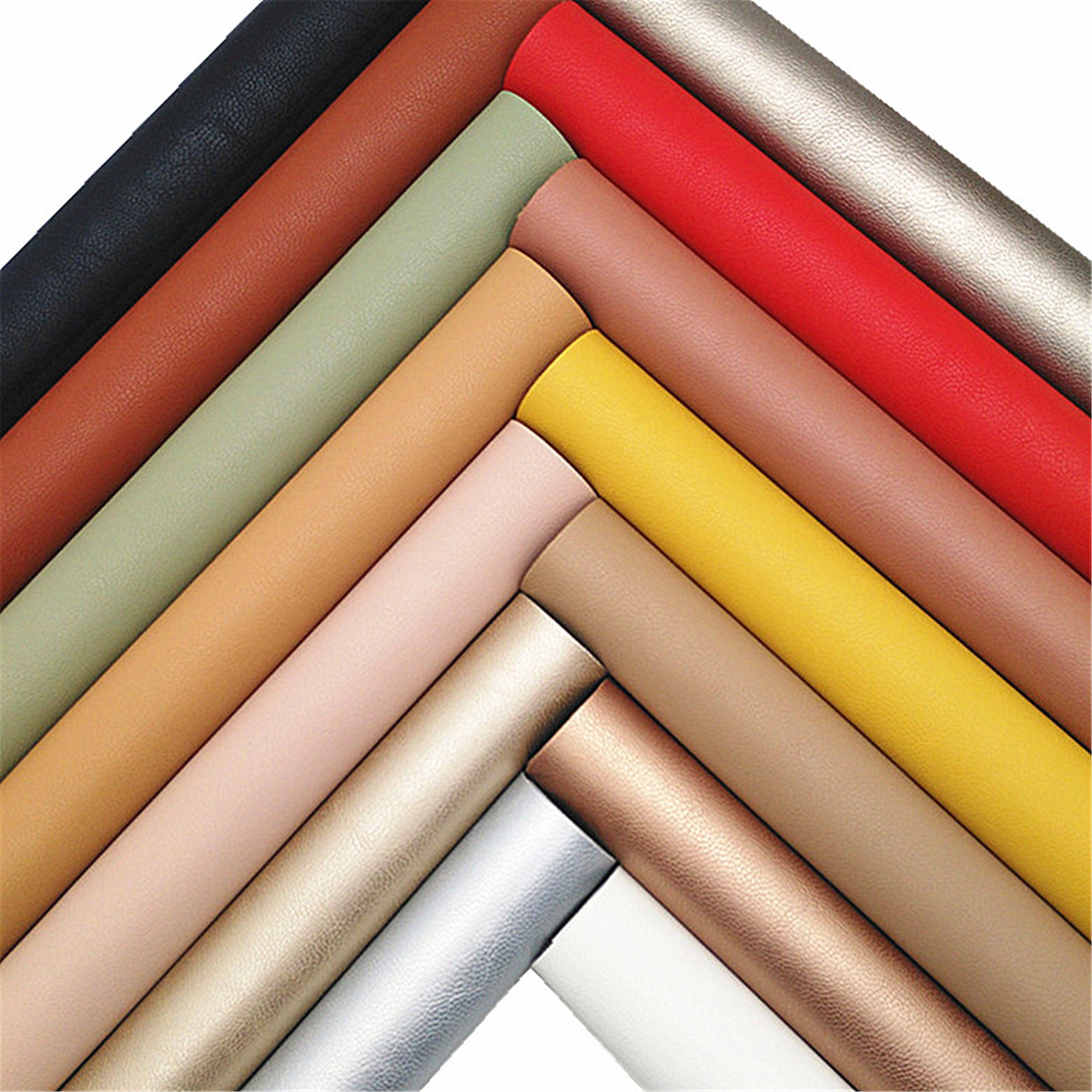 Solid Color Napa Texture Faux Leather Fabric Sheets For - Temu Australia