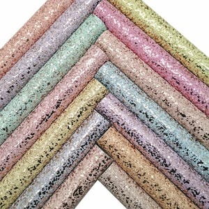 Matowy złoty, gruby brokatowy materiał winylowy do samodzielnego wykonania kokardki i kolczyków (21 x 29 cm) z filcowym spodem
