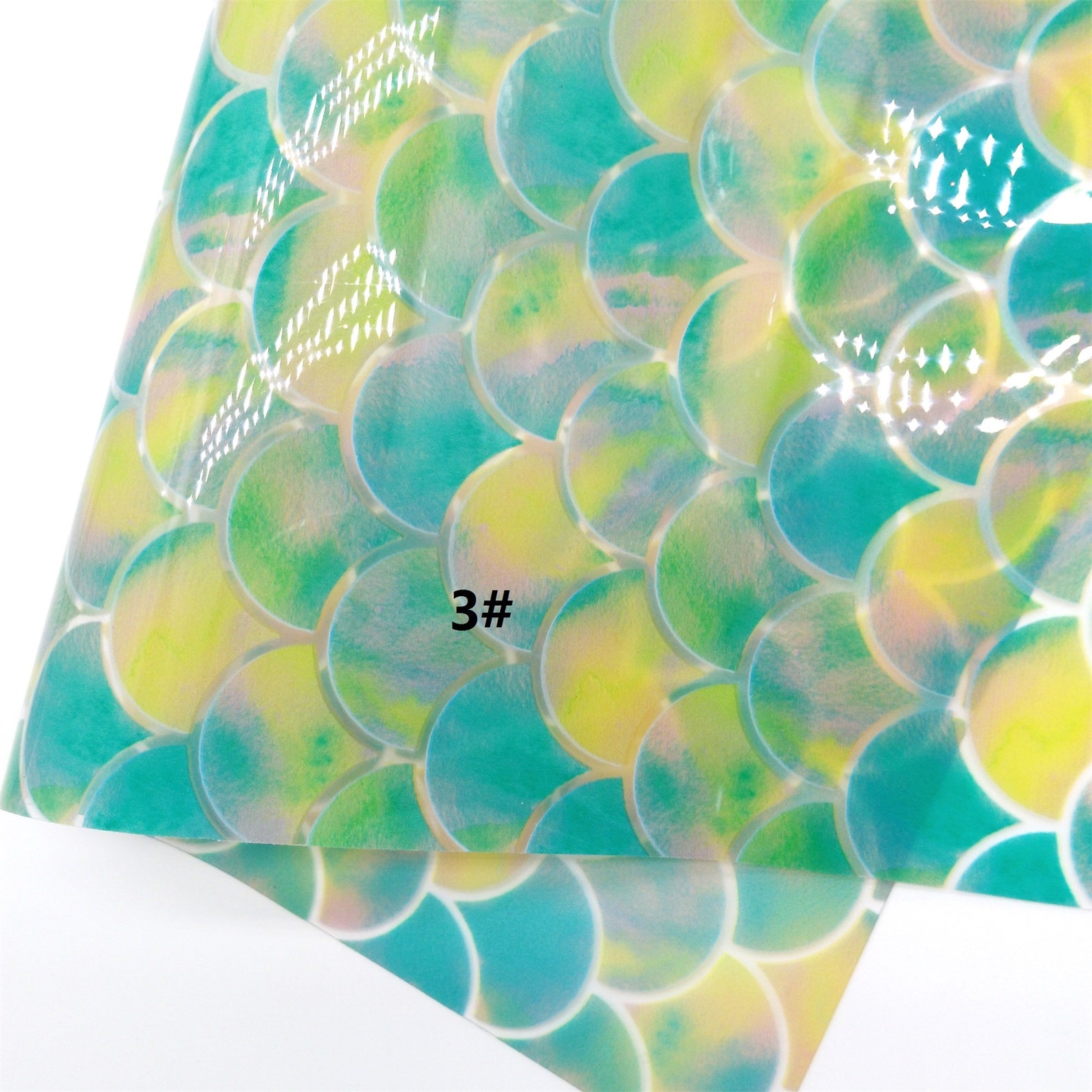 Rainbow Mermaid Fish Scales JELLY Leather Transparent See Etsy