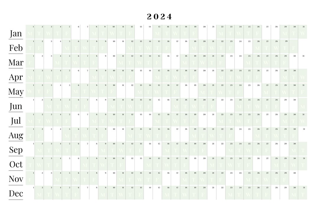 Giant 2024 Wall Calendar 2024 Wall Planner Annual Planner Yearly