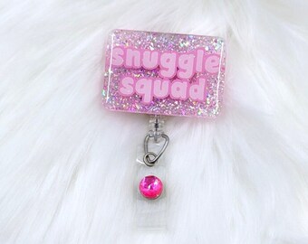 swaddle specialist badge reel, baby badge reel, nurse badge reel, labor badge reel, swaddle nurse badge reel, L&D nurse badge reel, ID badge