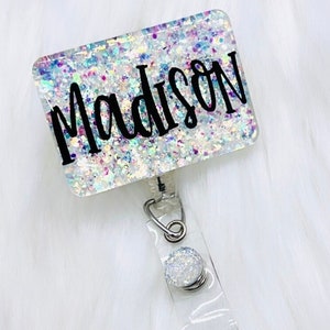 personalized badge reel, name badge holder, custom name badge reel, nurse ID badge, name tag, name badge clip, custom badge reel, ID badge