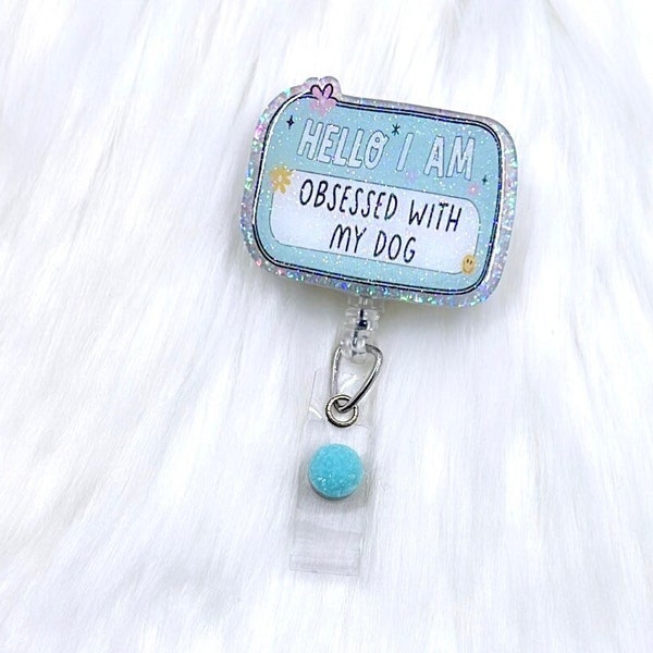 dog mom badge reel, dog badge reel, fur mom badge reel, nurse badge reel, dog mom badge holder, dog mom gift, badge holder, ID badge holder