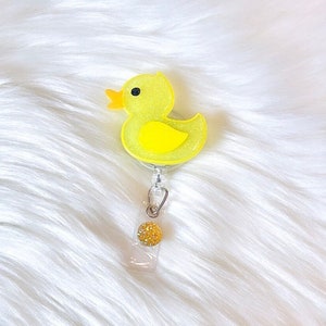 duck badge reel, cute duck badge reel, duck badge holder, nurse badge reel, badge reel, cute badge reel, duck ID badge, funny badge reel