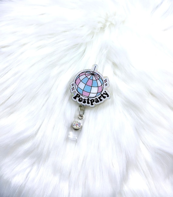 postpartum badge reel, postpartum nurse badge, mother baby nurse badge, baby badge reel, labor & delivery badge reel, birth badge reel, RN