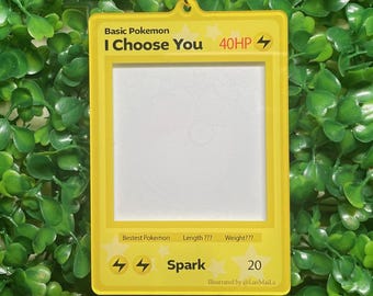 TCG Inspired Photo Insert Keychain: Acrylic Card Charm