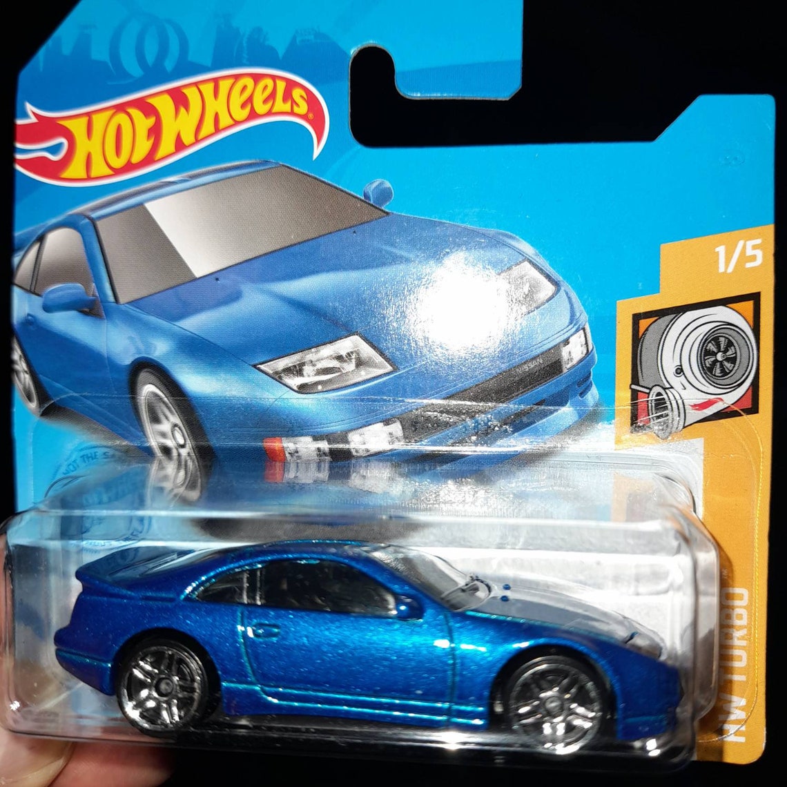 Hot Wheels Nissan 300ZX Twin Turbo Die-Cast Car - 1:64 Scale Zamac Finish