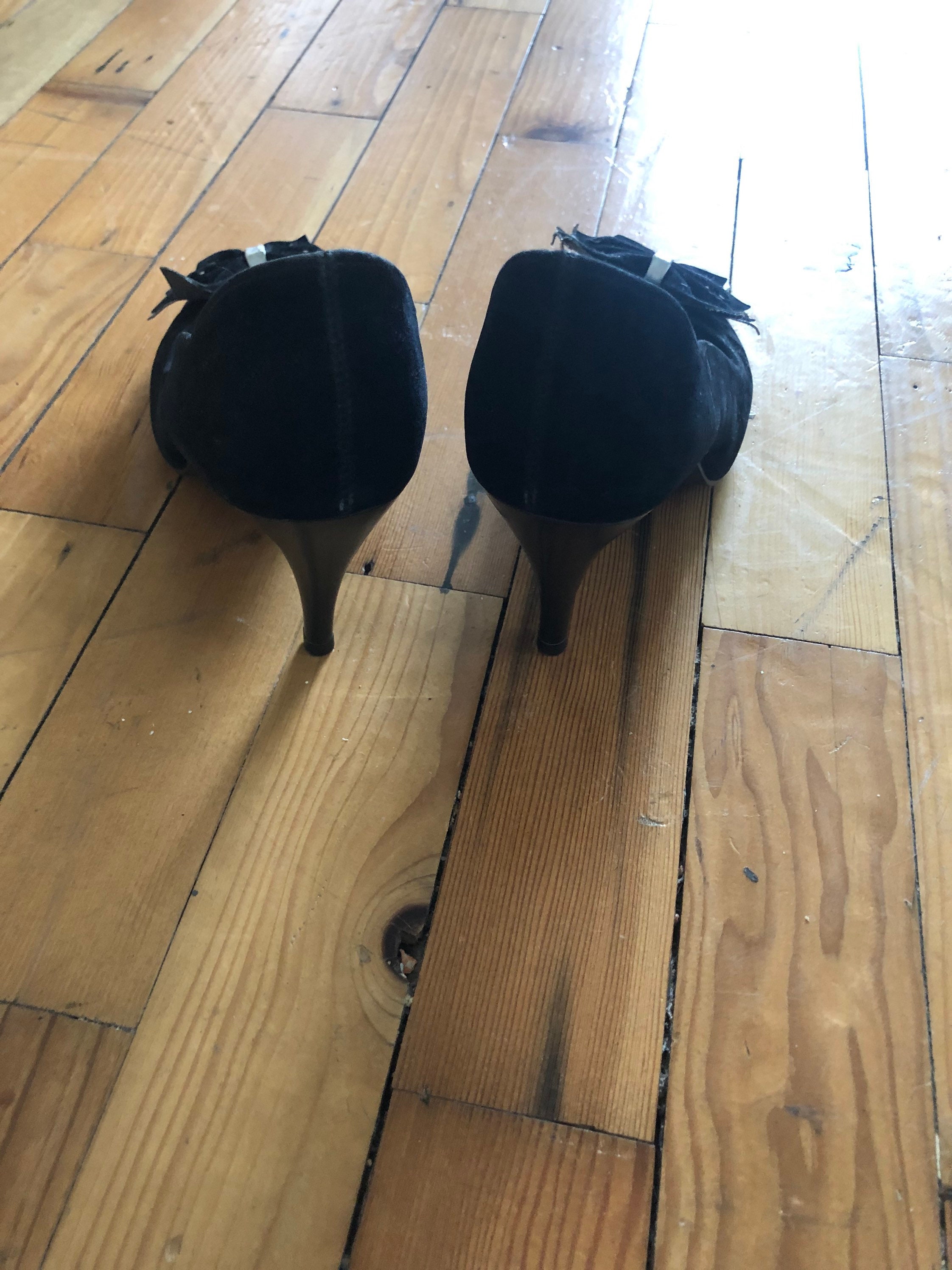Lotus peep shop toe shoes