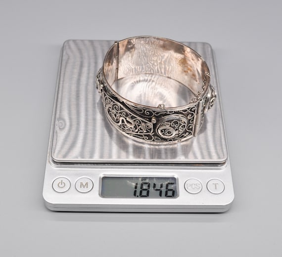 Vintage Tunisian 800 Silver Oval Bangle Bracelet. - Etsy Singapore