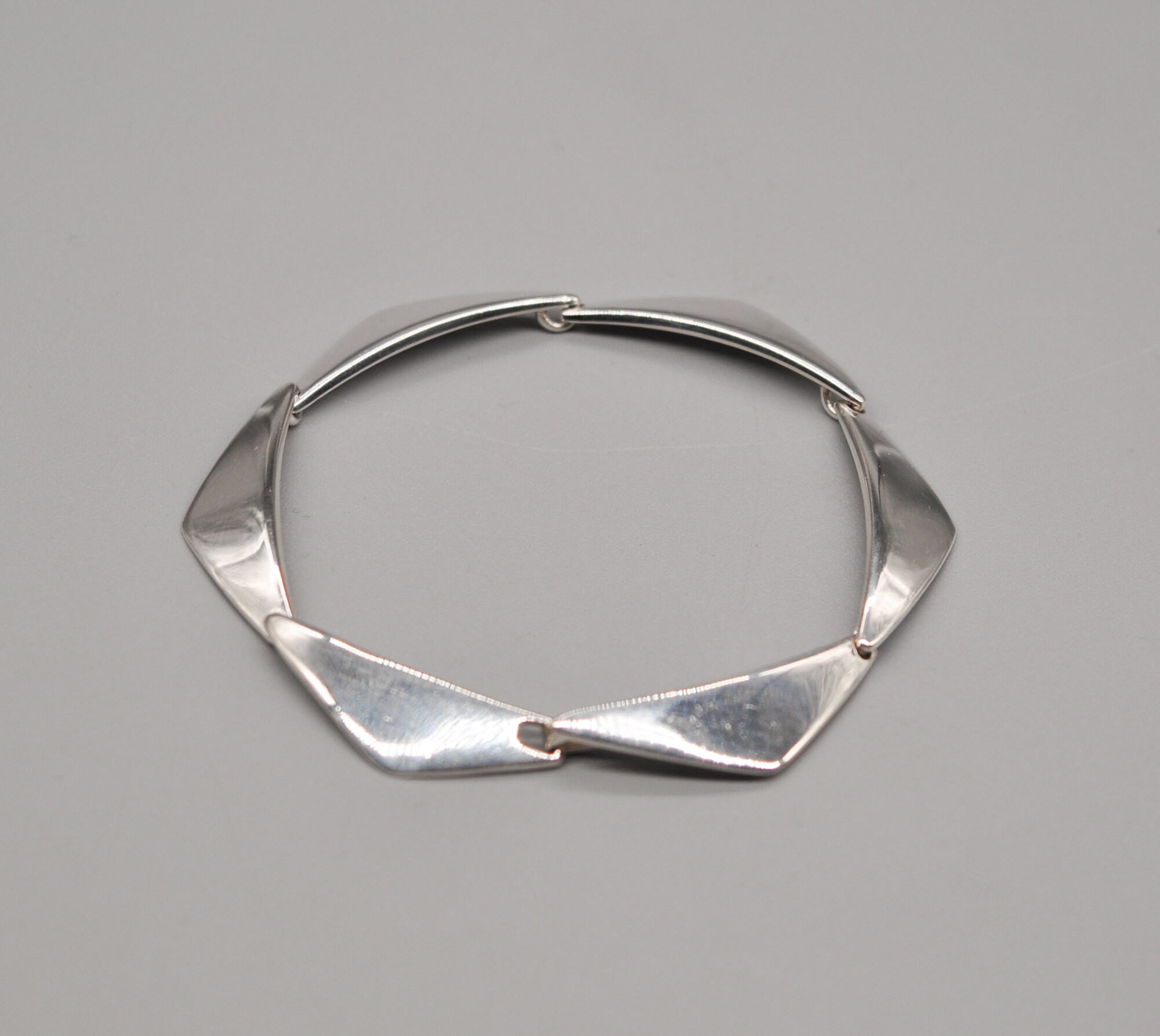   ハンスハンセン　PEAK シルバーブレスレット　925 Hans Hansen 238 Danish 925 Sterling Silver Peak Bracelet