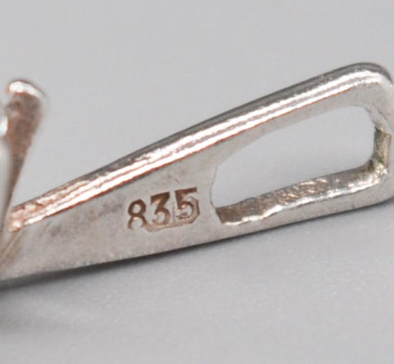 Vintage 835 Solid Silver Pendant. - image 3