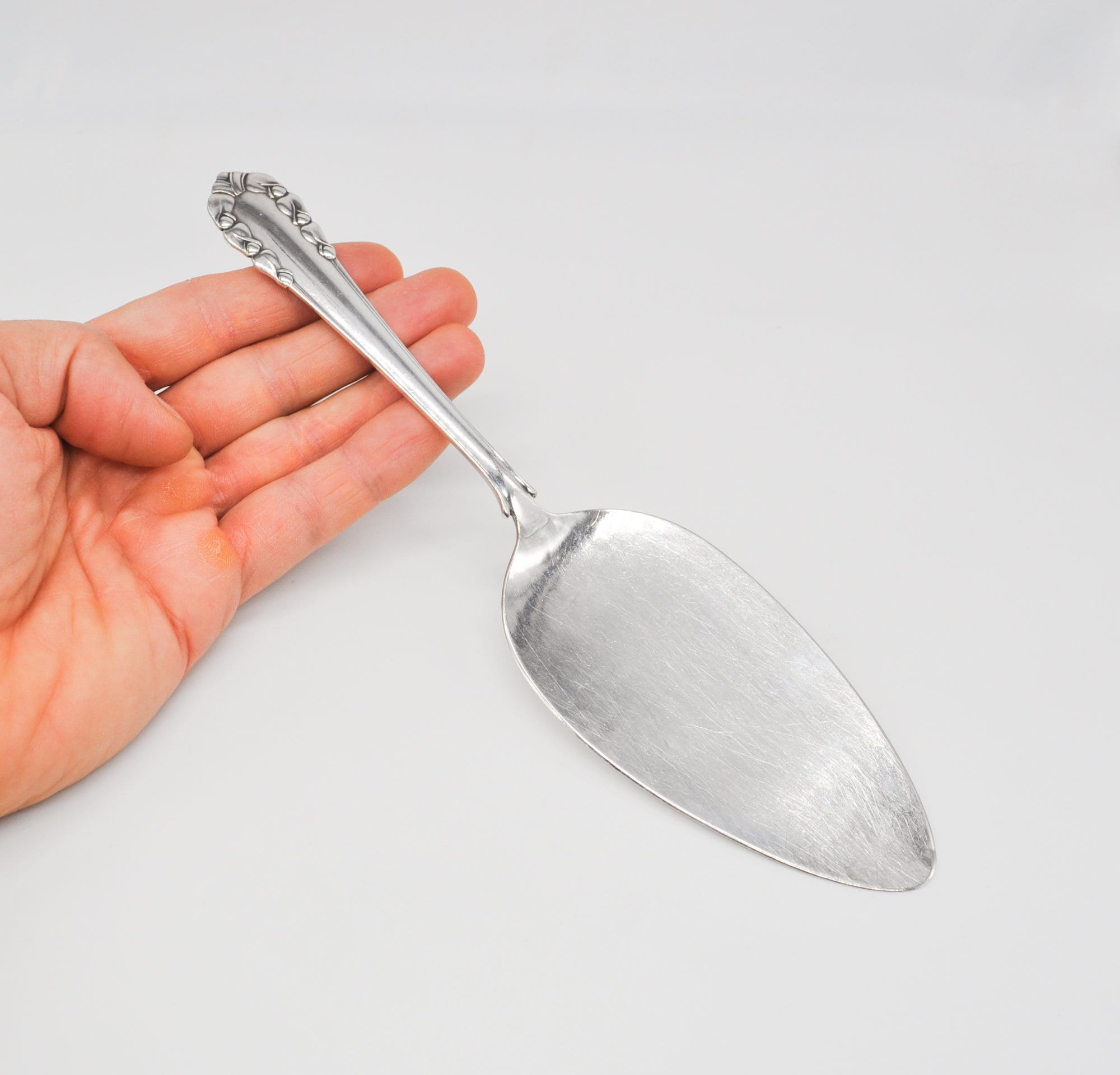 GEORG JENSEN Vintage 1915-1930 Danish 830 Silver Serving Spatula