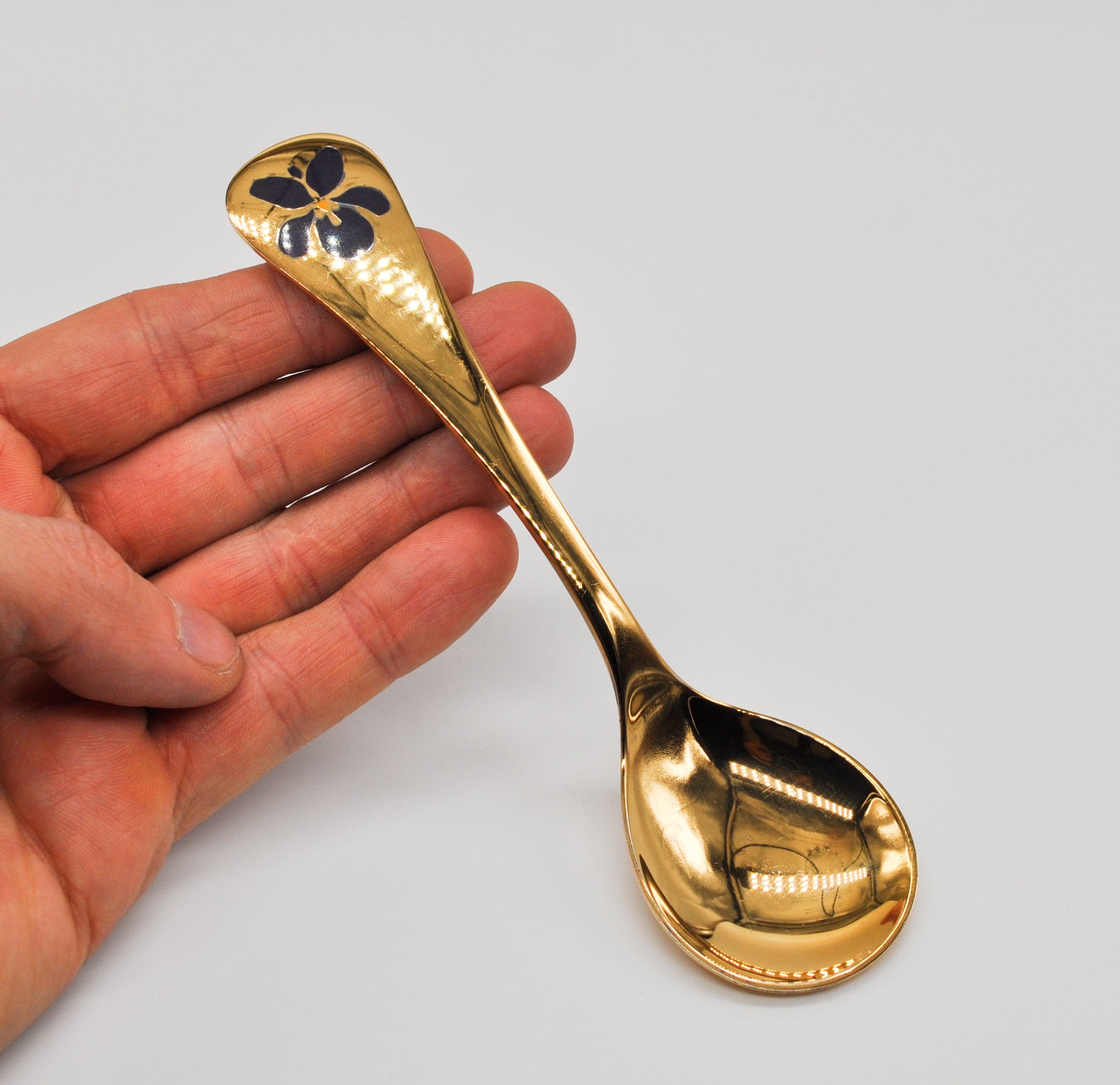 GEORG JENSEN ヴィンテージ 1977 デンマーク製 金メッキ スターリング